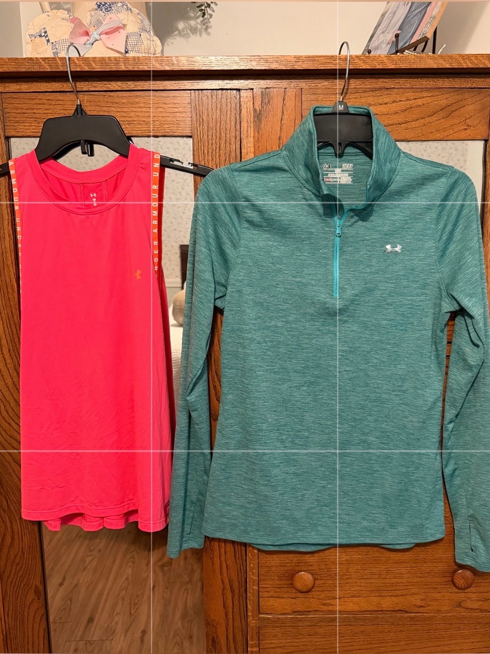 Under Armour Quarter-Zip Performance Pullover & UA Tech Tank